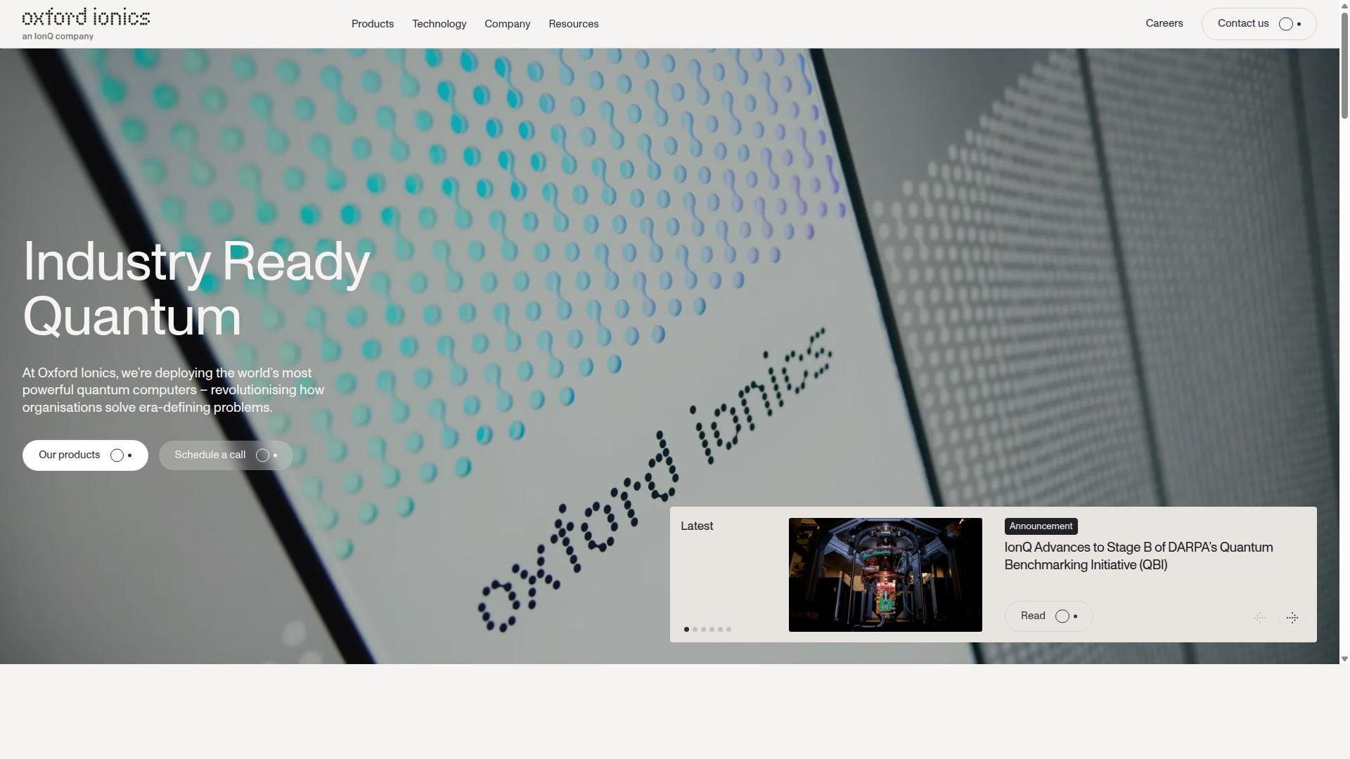 Oxford Ionics website