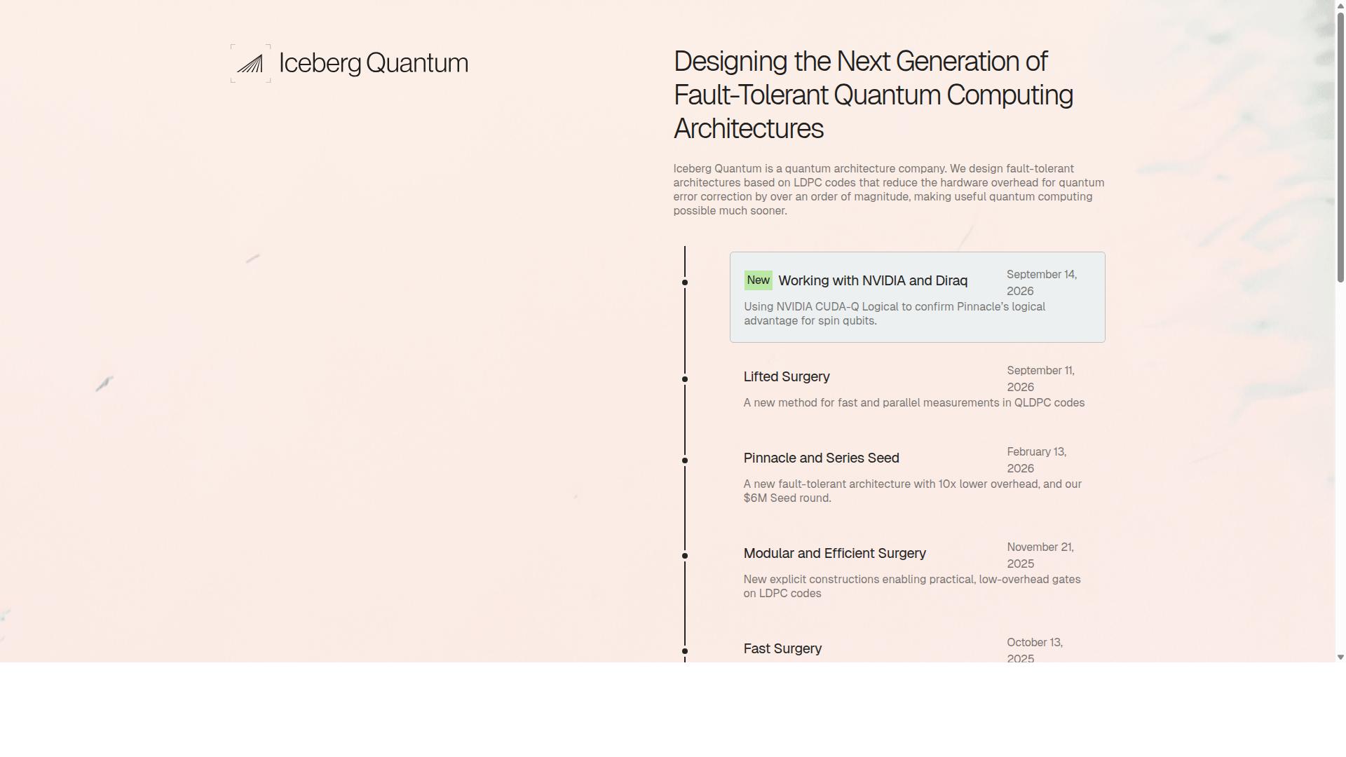 Iceberg Quantum website